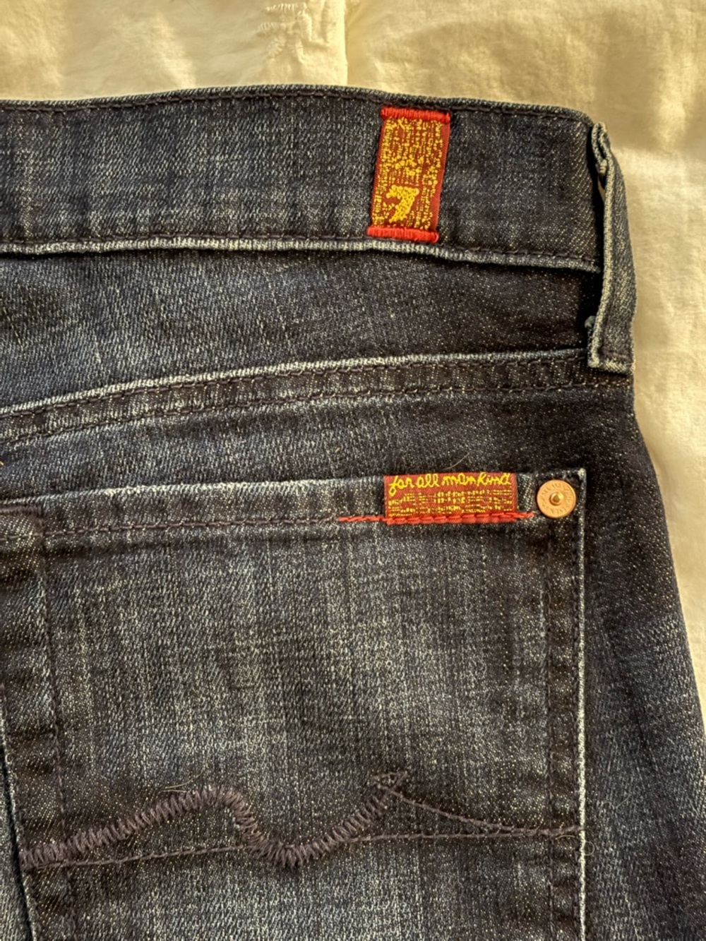 SFAM Vintage Dark Wash Denim Jeans